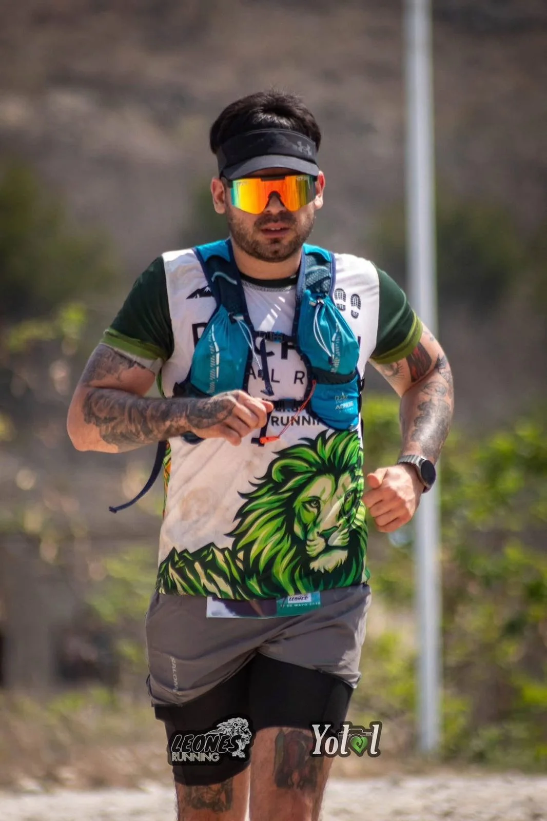 Rodrigo corriendo en una carrera